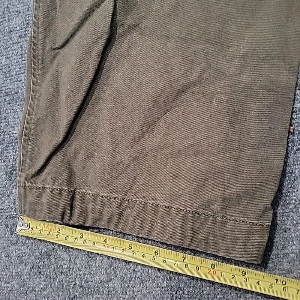 Timberland Pants Mens 42 x 30 Olive 100% Cotton Straight Leg Relaxed Fit